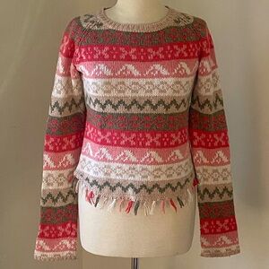 Adorable Pink Striped Sweater